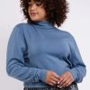 Grote Maten Mode Exxcellent | Exxcellent Trui Bridget 23Nje07 - 607Jeansblauw