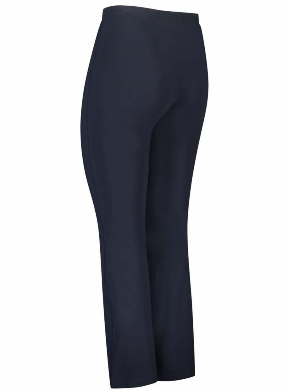 Grote Maten Mode PlusBasics | Plusbasics Pants Flair Travel 10201034 -243 Navy