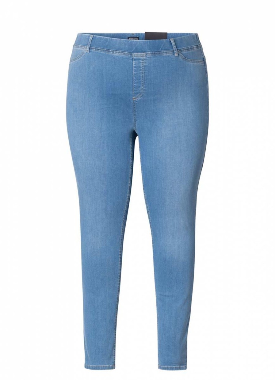 Grote Maten Mode Base Level Curvy | Base Level Curvy Jegging Tessa 008 Light Blue