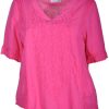 Grote Maten Mode Mona Lisa | Mona Lisa Blouse 805-83-33 Fuchsia