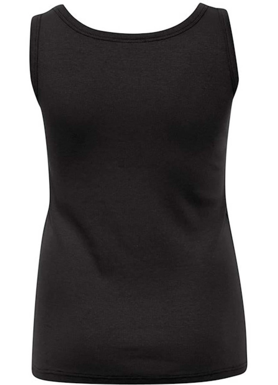 Grote Maten Mode Kaffe Curve | Kaffe Curve Top Carina 10581396 - 100121 Black Deep