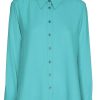 Grote Maten Mode Xandres | Xandres Blouse Habon 14239-01 2660 Dark Aqua