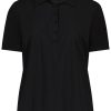 Grote Maten Mode Plusbasics | Plusbasics Polo Shirt Travel 10223172 - 406 Zwart