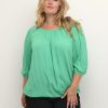 Grote Maten Mode Kaffe Curve | Kaffe Curve Blouse Wilina 10582058 - 165825 Gumdrop Green