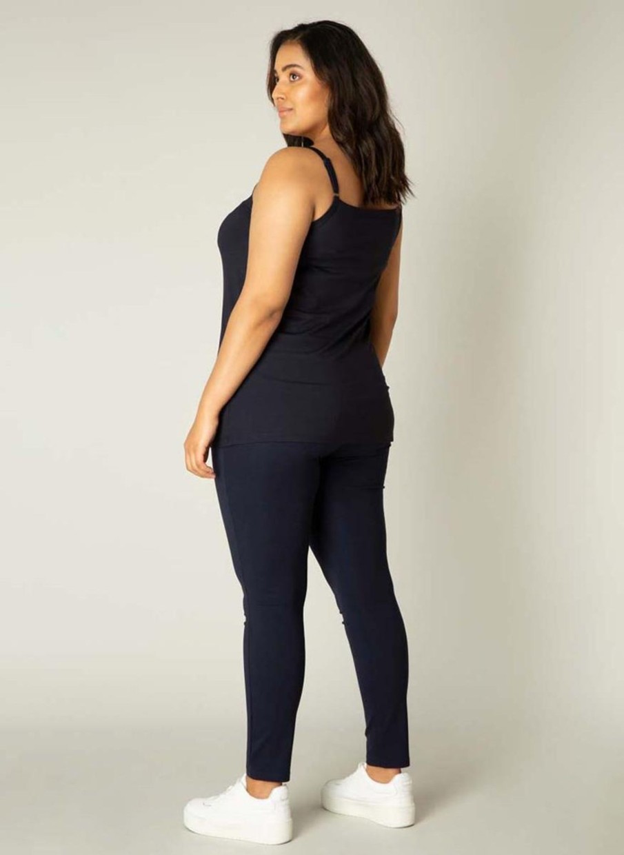 Grote Maten Mode Base Level Curvy | Base Level Curvy Top Alexa 003 Dark Blue