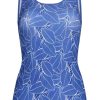 Grote Maten Mode RJ Bodywear | Rj Bodywear Shirt 32-024-Pd220 Royal Blue Leaf