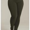 Grote Maten Mode Sandgaard | Sandgaard Legging Copenhagen Sg106 Khaki