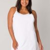 Grote Maten Mode Base Level Curvy | Base Level Onderjurk Yanira 048 White