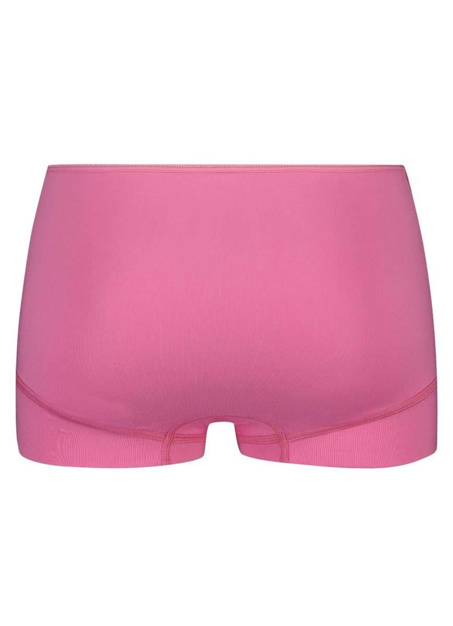 Grote Maten Mode Dit elastische | Rj Bodywear Short Pure Color 31-008-271 Roze