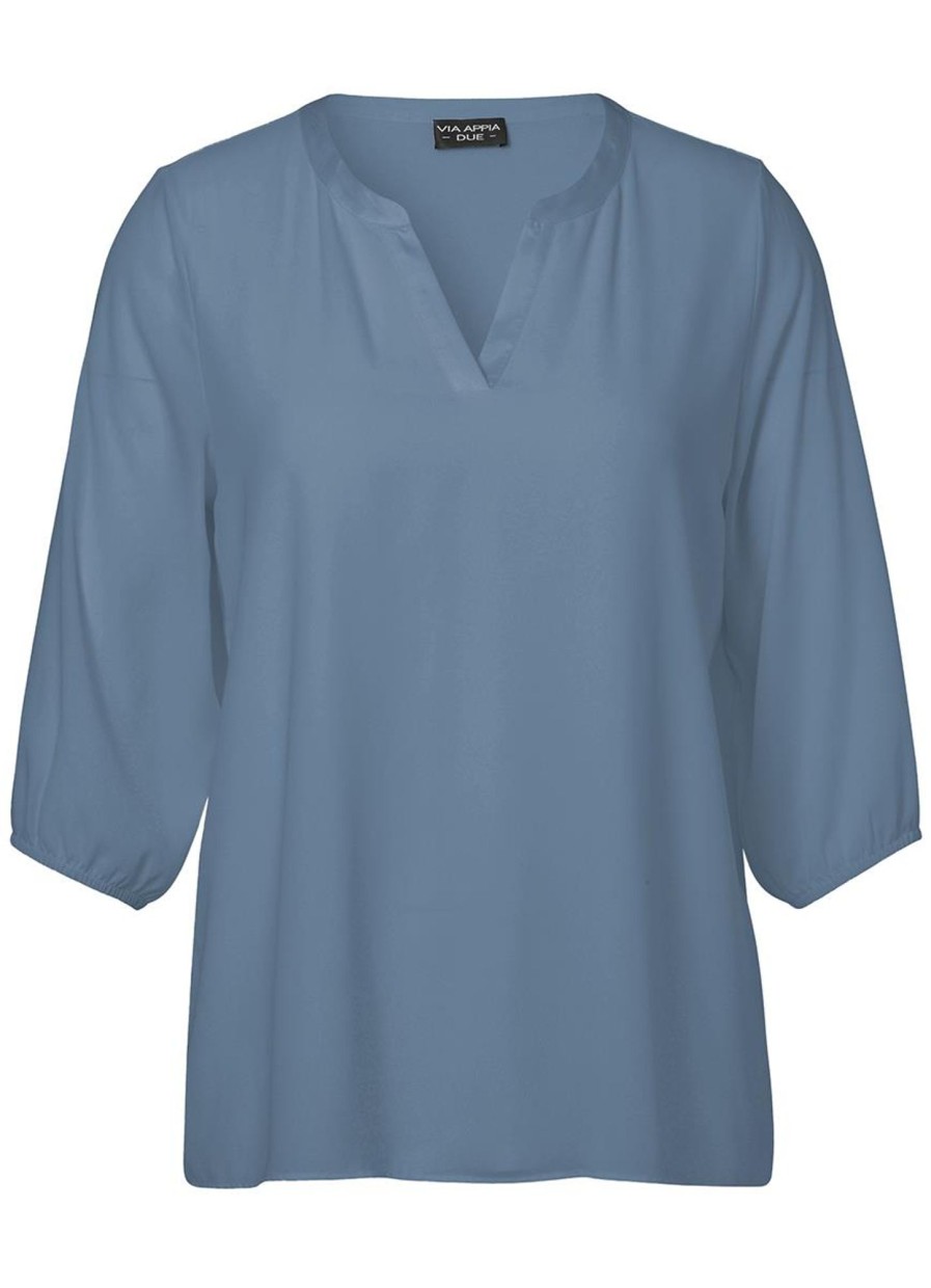 Grote Maten Mode Via Appia Due | Via Appia Due Shirt 643030 - 840 Skyblue