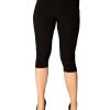 Grote Maten Mode Yoek | Yoek 7/8 Legging Dolce B5594-210 Zwart