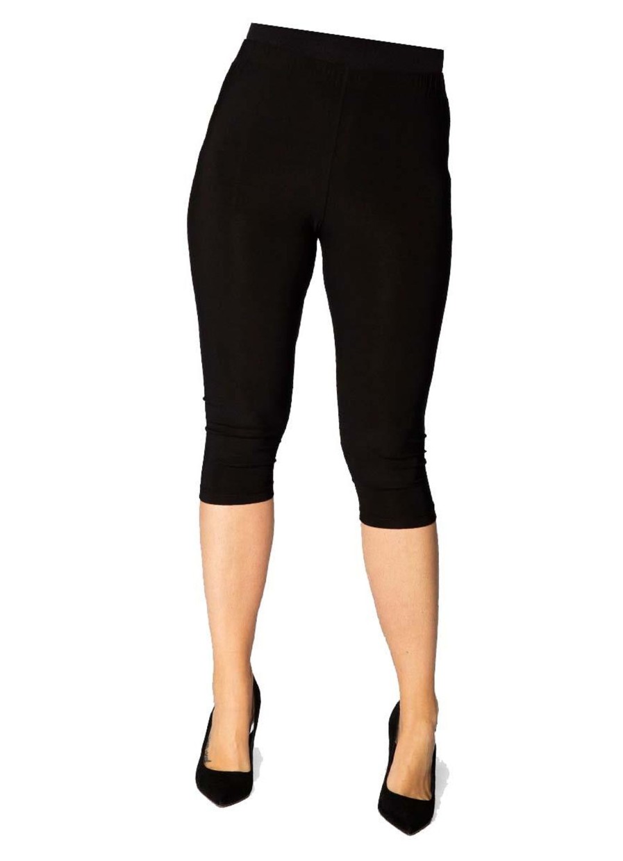 Grote Maten Mode Yoek | Yoek 7/8 Legging Dolce B5594-210 Zwart