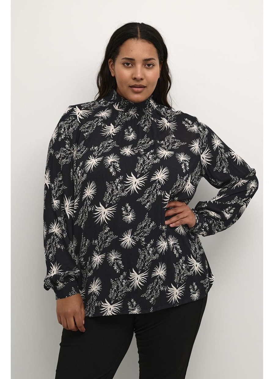 Party Items Kaffe Curve | Kaffe Curve Blouse Marluami 10581938 - 105122 Black / Antique