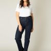 Grote Maten Mode Base Level Curvy | Base Level Curvy Broek Ayda 039 Dark Blue