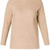 Grote Maten Mode Yesta | Yesta Top Wanika A004206 - 10910 Sand Melange