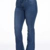 Grote Maten Mode Yoek | Yoek Jeans Flare B5598 - 232 Indigo