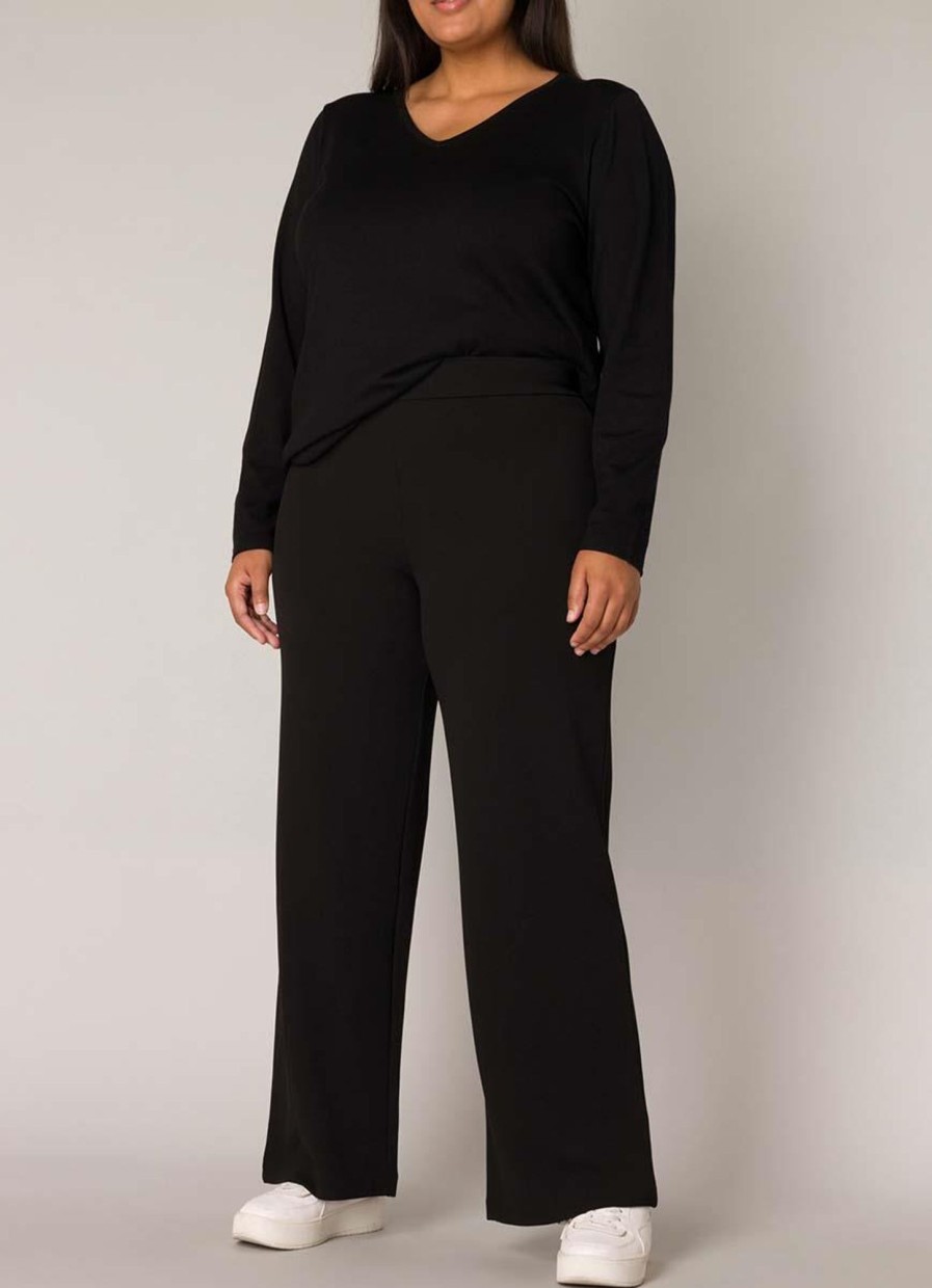 Grote Maten Mode Base Level Curvy | Base Level Curvy Broek Arah 092 - 1000 Black