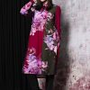 Party Items Plusbasics | Plusbasics Smock Dress Travel 18202274 - 687 Indian Flowers