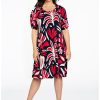 Grote Maten Mode Yoek | Yoek Dress Puff Sleeve Amelia 2207024 - 230 Amelia